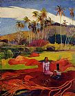 Paul Gauguin Tahitian Women under the Palms painting